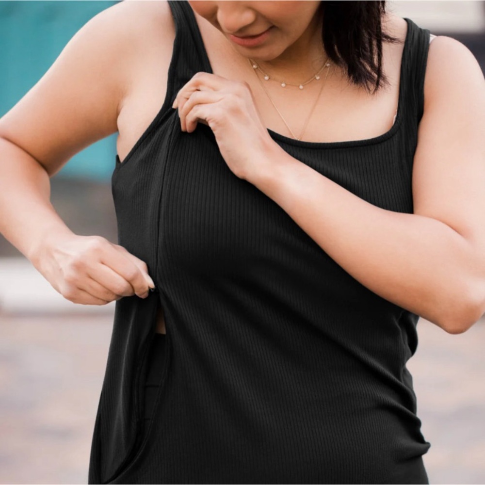 Kindred Bravely Harper Nursing and Pumping Ribbed Tank Top